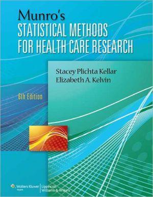 Munro's Statistical Methods for Health Care Research, Revised Reprint, 6e - 0e77f0de63d93dc931e67caf4bb7c8a9