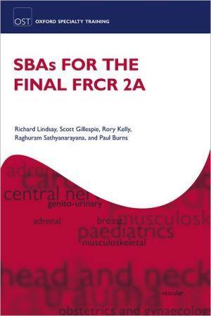 SBAs for the Final FRCR 2A - 22a218711069fbdd6508640c548b5c90