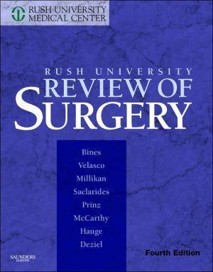 Rush University Medical Center Review of Surgery, 4e ** - 676d03ecae712aa0c5143e23dbd893ae