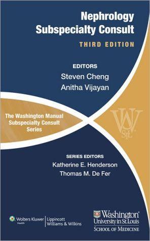 The Washington Manual of Nephrology Subspecialty Consult, 3e - 925311dd959b5027c37adb265d460643