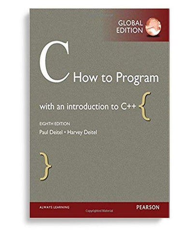 C How To Program 8th Global Edition