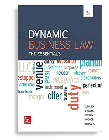 Dynamic Business Law: The Essentials 3rd Edition