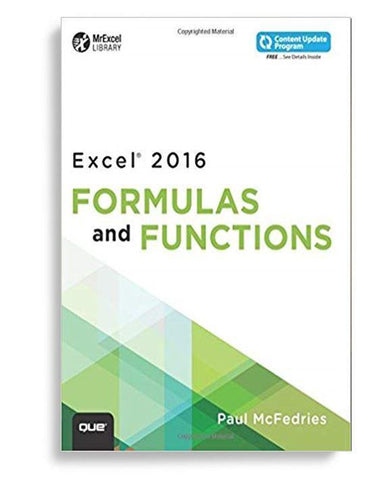 Excel 2016 Formulas And Functions 1st Edition