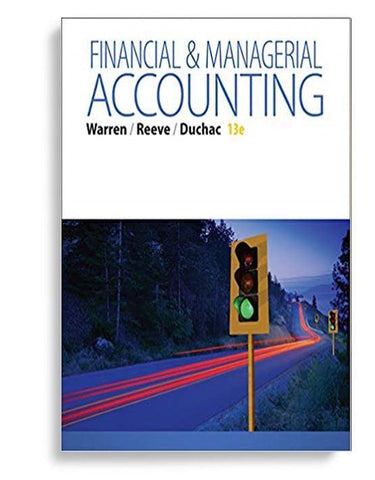 Financial And Managerial Accounting 13th Edition