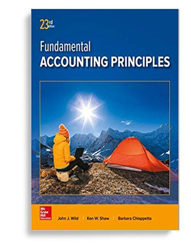 Fundamental Accounting Principles 23rd Edition