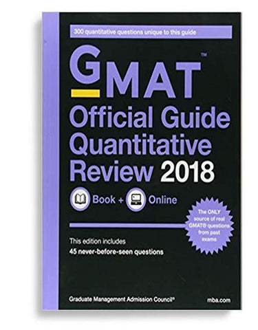 GMAT Official Guide 2018 Quantitative Review Book + Online 2nd Edition